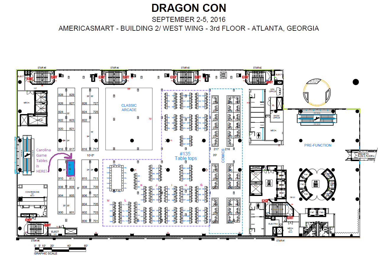 Navigating DragonCon to find Us in the Exhibit Hall